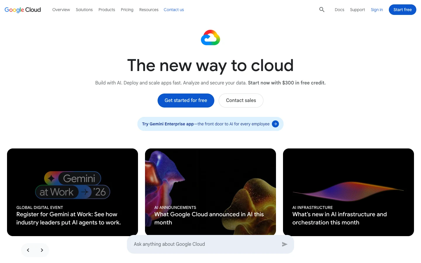 Screenshot of the Google Cloud Natural Language homepage, captured on 2026-09-24