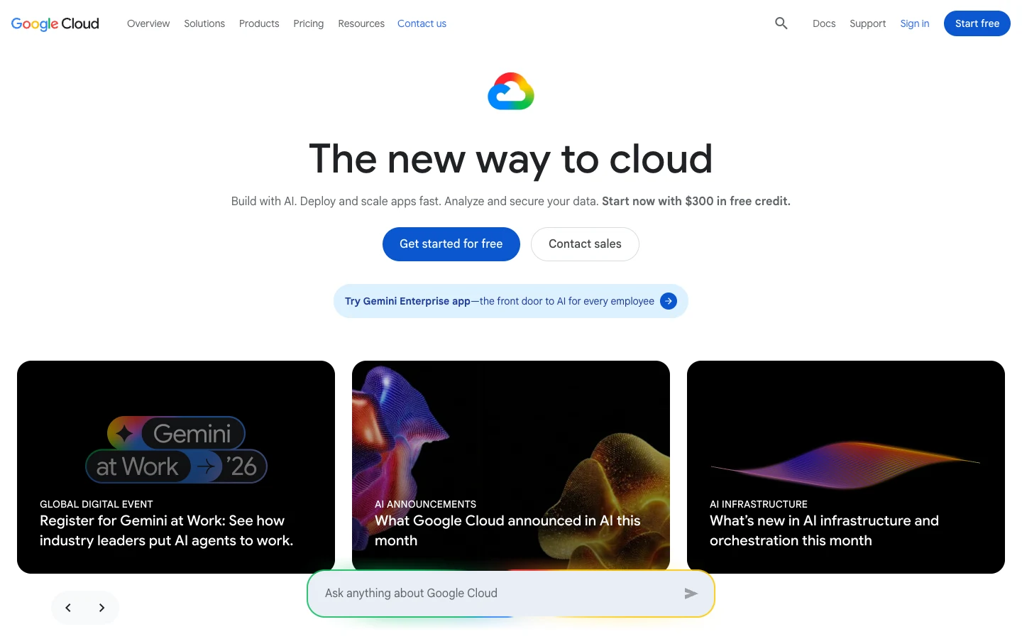 Screenshot of the Google Cloud Natural Language homepage, captured on 2026-09-30