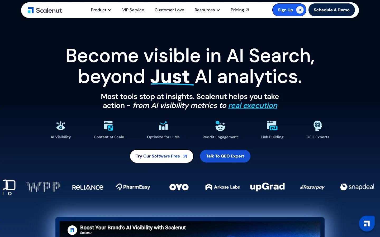 Screenshot of the Scalenut homepage, captured on 2026-09-15