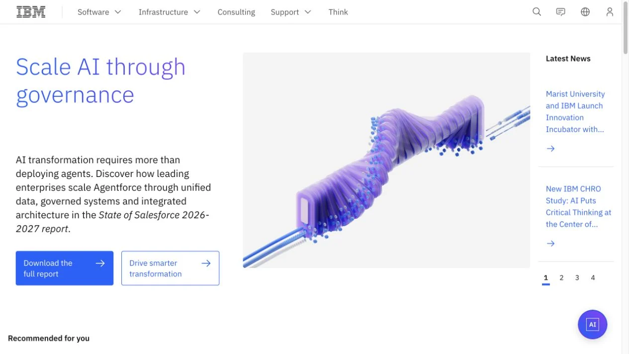 Screenshot of the IBM Watson Natural Language Understanding homepage, captured on 2026-09-23